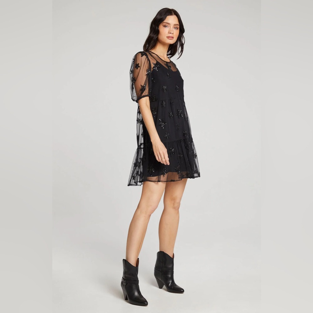 Saltwater LUXE Black Star Mini Dress - Picture 2 of 4